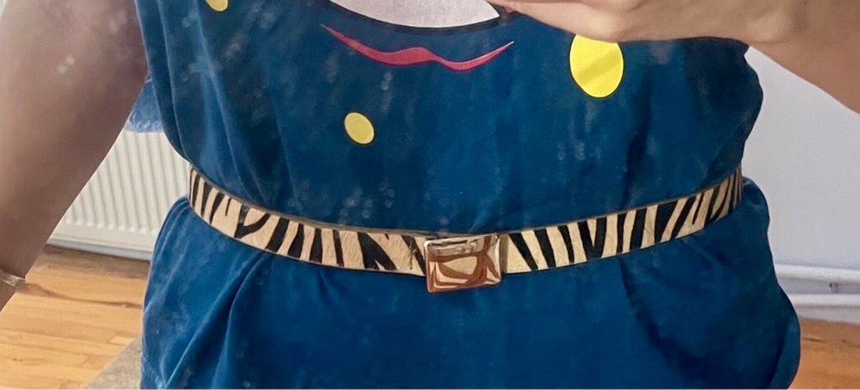 Kahverengi Desenli Tokali Deri Kadın Kemer - Görsel 4