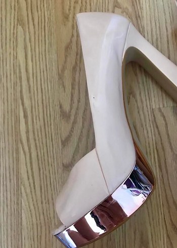 Zara Nude Rugan Topuklu Kadın Ayakkabı - Görsel 6