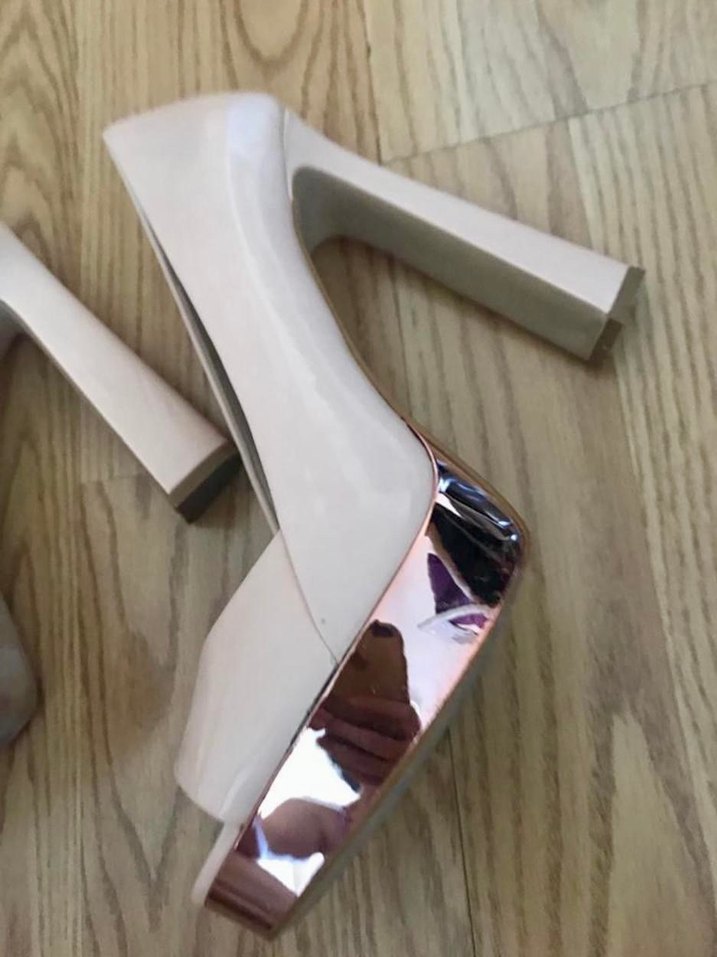 Zara Nude Rugan Topuklu Kadın Ayakkabı - Görsel 5