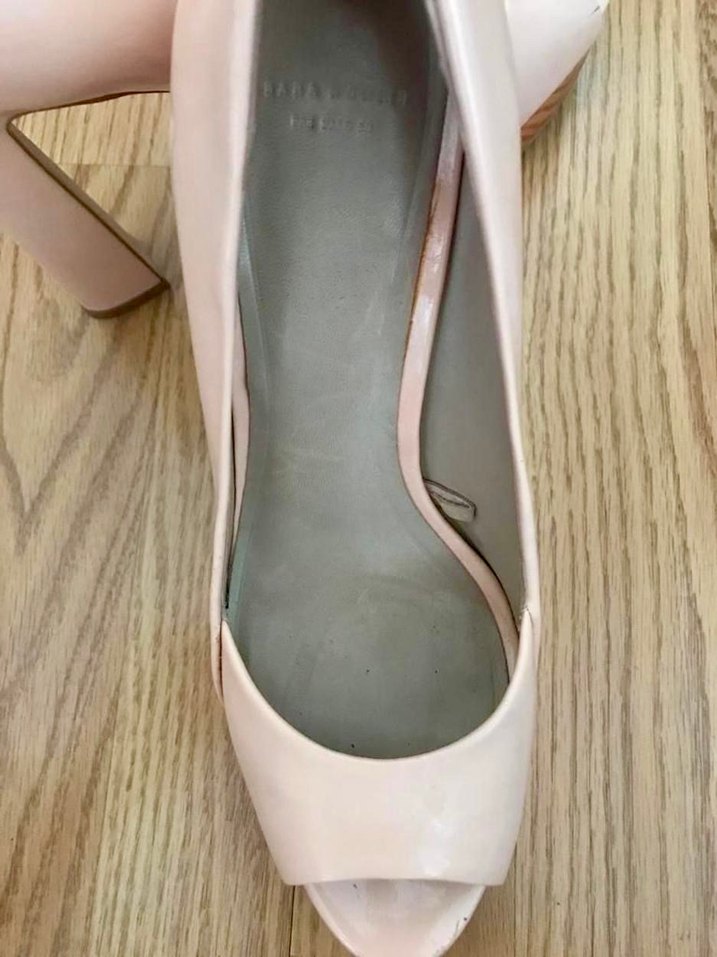 Zara Nude Rugan Topuklu Kadın Ayakkabı - Görsel 4