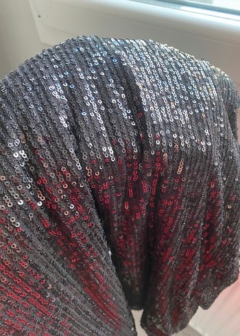 Siyah Payetli Kadın Pantolon - Görsel 4