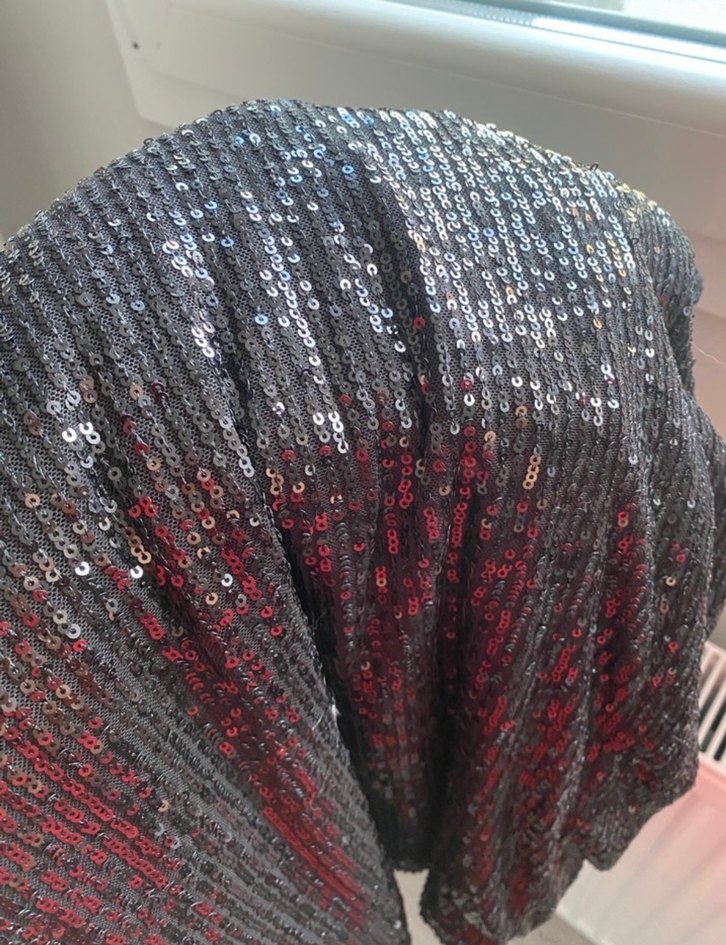 Siyah Payetli Kadın Pantolon - Görsel 4