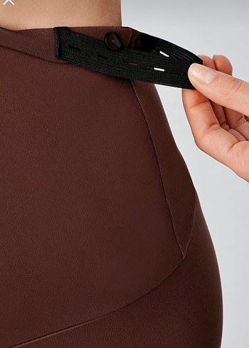 Kahverengi Hamile Taytı Yüksek Bel - Görsel 3