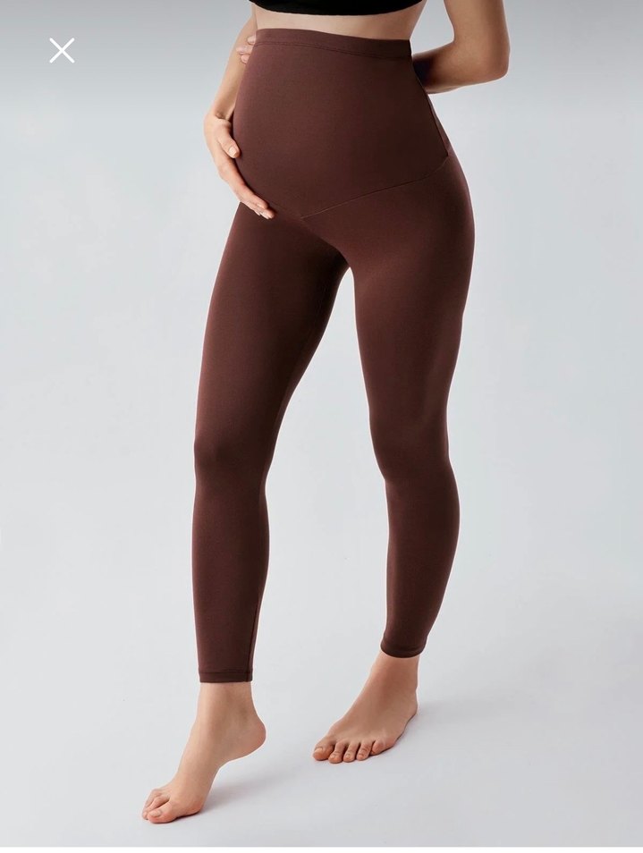 Kahverengi Hamile Taytı Yüksek Bel - Görsel 2