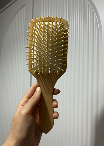 Doğal Bambu Saç Fırçası - Görsel 6