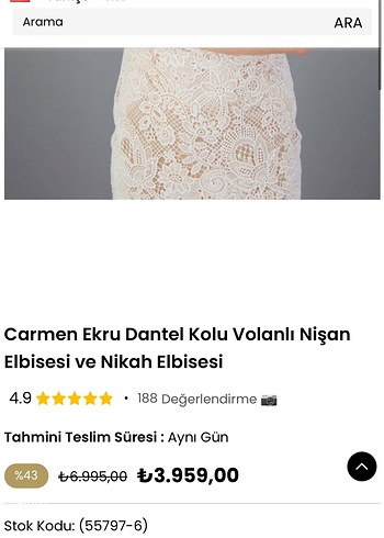 Dantel Detaylı Beyaz Midi Kalem Elbise Söz Nişan - Görsel 9