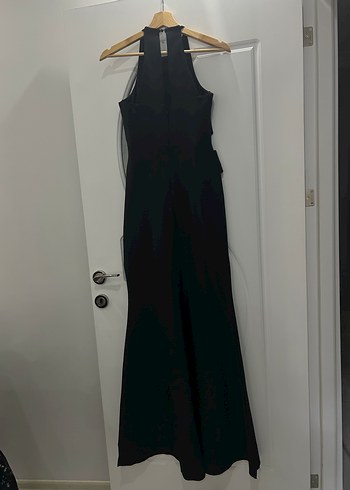 Siyah Uzun Abiye Elbise - Görsel 7