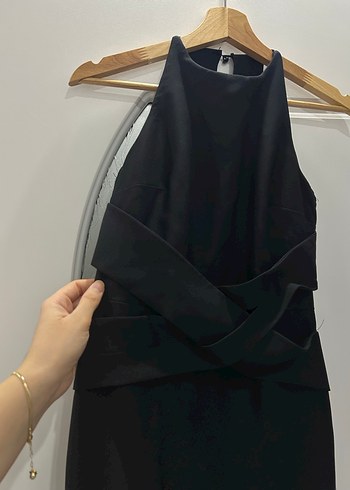 Siyah Uzun Abiye Elbise - Görsel 2