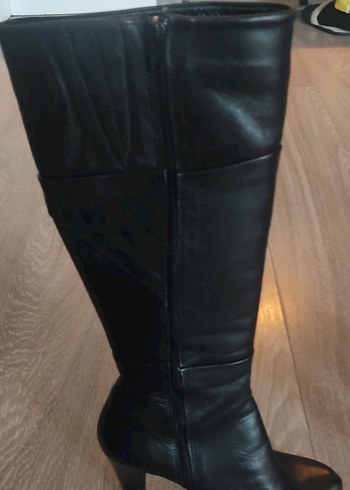 Kadın Siyah Gerçek Deri Çizme - Görsel 4