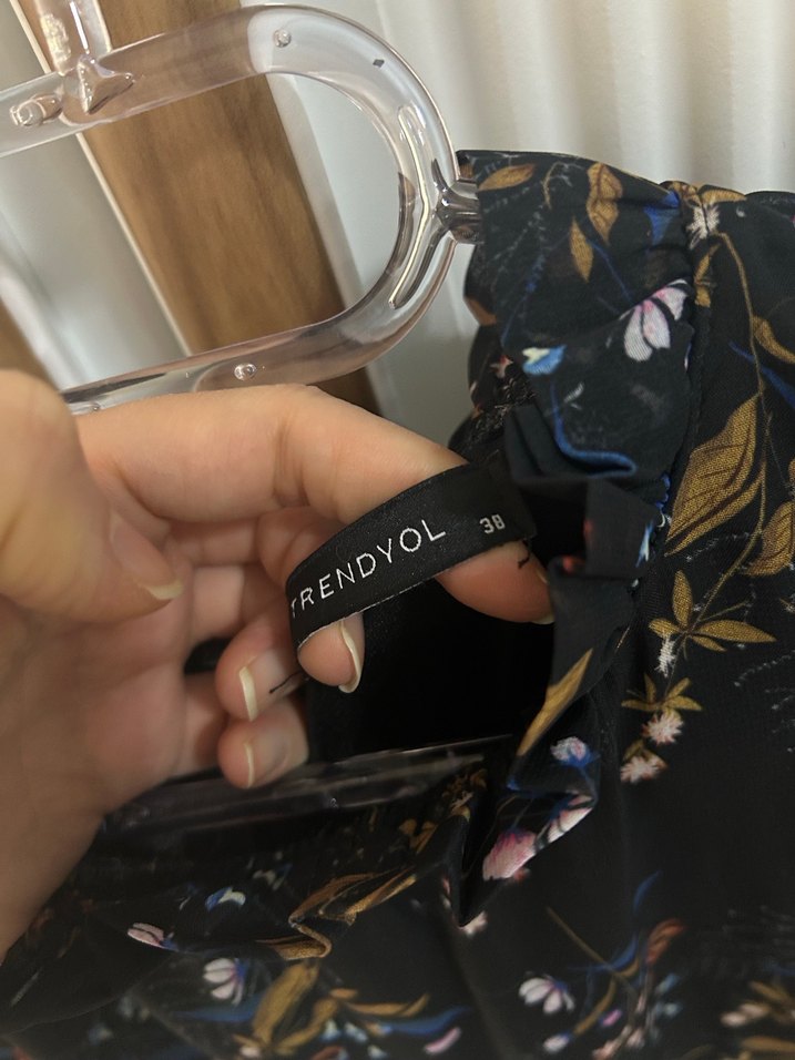 TrendyolMilla Uzun Kollu Siyah Elbise - Görsel 4