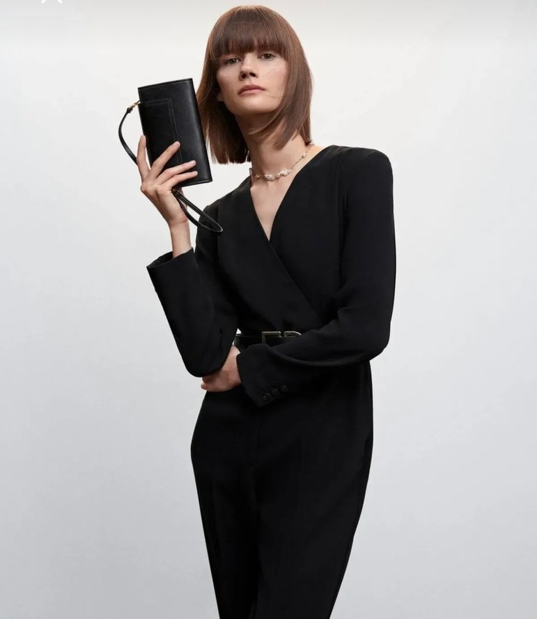 Mango Siyah Tulum - Görsel 2