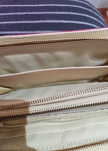 Kırmızı Deri Zincirli Kadın Cüzdanı - Görsel 8