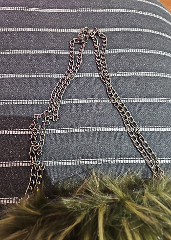 Kürk Detaylı Gri Zebra Desenli Kadın Çanta - Görsel 2