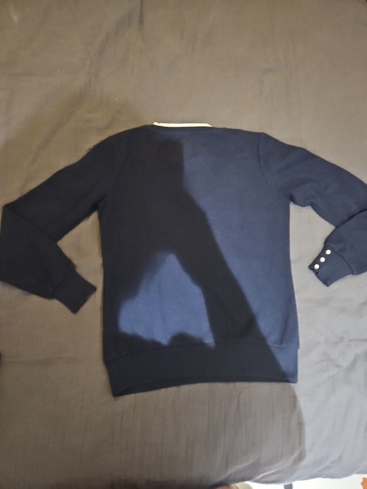 #pologarage Kadın Lacivert Uzun Kollu Düğmeli Sweatshirt - Görsel 4