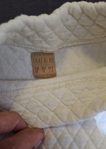 #zara Kadın Beyaz Kısa Kollu Örgü Triko - Görsel 2