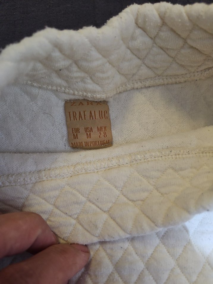 #zara Kadın Beyaz Kısa Kollu Örgü Triko - Görsel 2