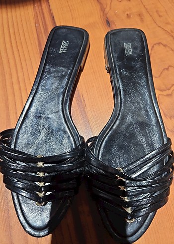 #zara Siyah Parlak rugan deri Terlik - Görsel 5