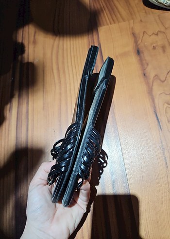 #zara Siyah Parlak rugan deri Terlik - Görsel 6