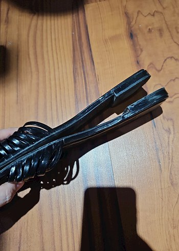 #zara Siyah Parlak rugan deri Terlik - Görsel 7