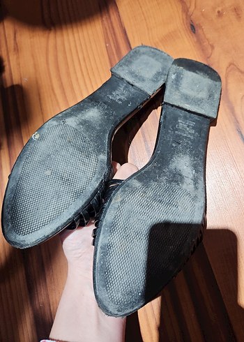 #zara Siyah Parlak rugan deri Terlik - Görsel 4