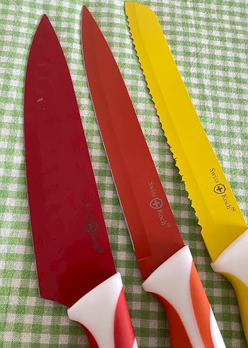 Renkli Swiss Koch bıçak seti - Görsel 3