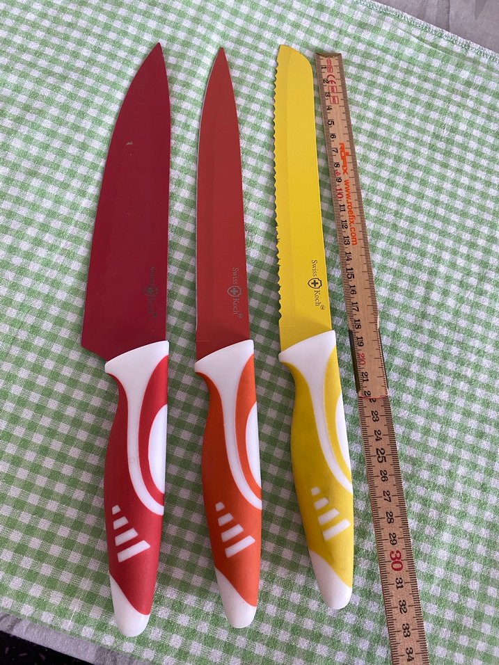 Renkli Swiss Koch bıçak seti - Görsel 5