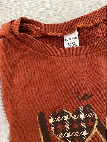 5 Yaş Beden 2 adet lcw çocuk sweatshirt