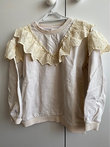 Fisto detaylı kız çocuk sweatshirt - Görsel 4