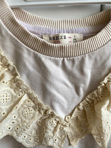 Fisto detaylı kız çocuk sweatshirt - Görsel 3