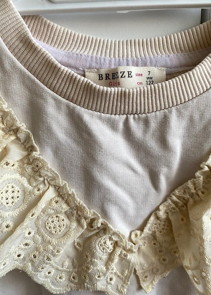 Fisto detaylı kız çocuk sweatshirt - Görsel 3