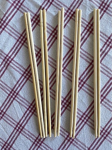 10 adet bambu chopstick