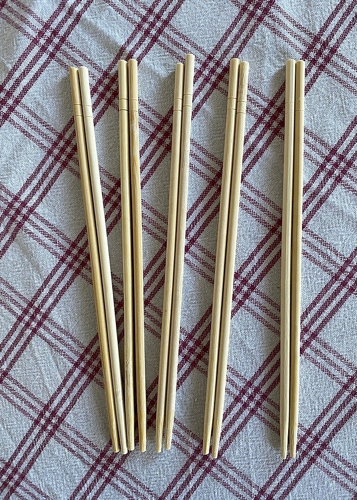 10 adet bambu chopstick - Görsel 2
