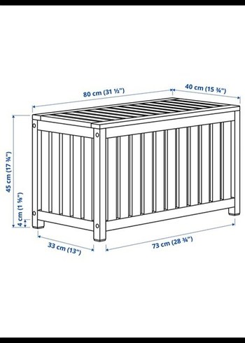 ıkea bahce balkon sandıgı - Görsel 6