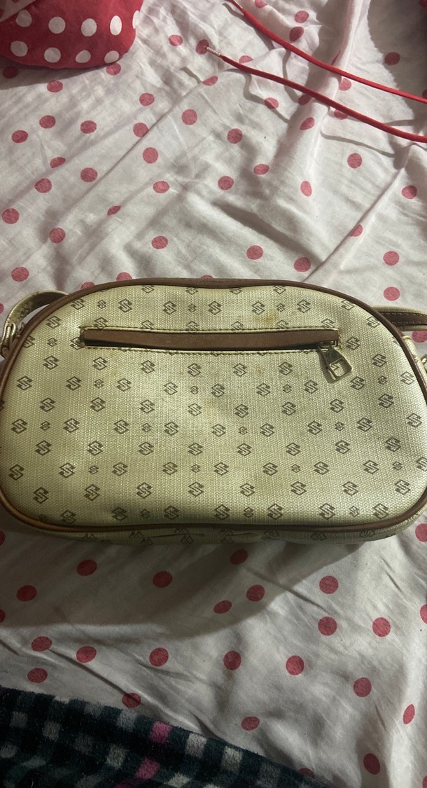 Bej Vintage Kadın Çanta Fermuarlı - Görsel 2