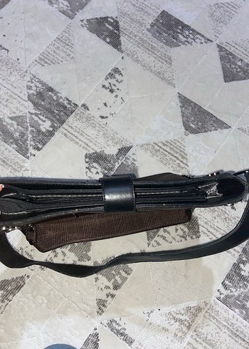 Kahverengi Deri Tokalı Kadın Çantası - Görsel 2