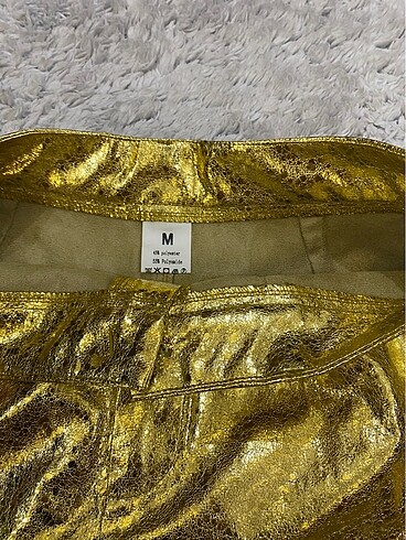 m Beden Gold parlak şort