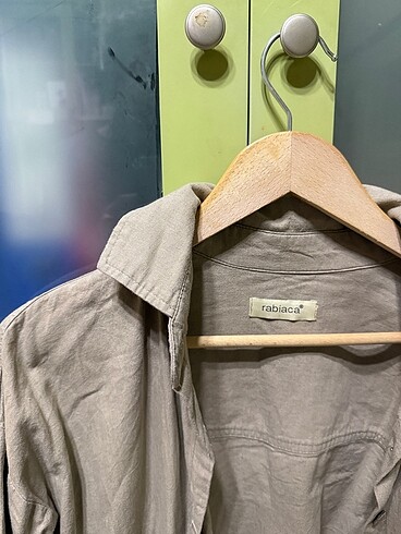 Diğer Bej Renk Oversize Gömlek