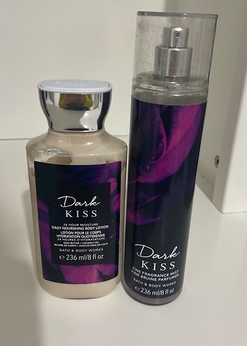 Bath and body works Dark Kiss Vücut spreyi ve Vücut Losyonu