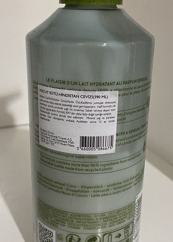  Beden Renk Yves rocher vücut sütü