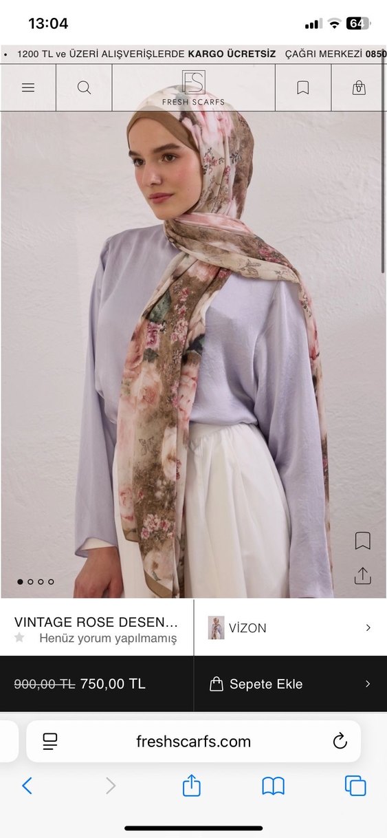 Fresh scarfs Rami şal - Görsel 2