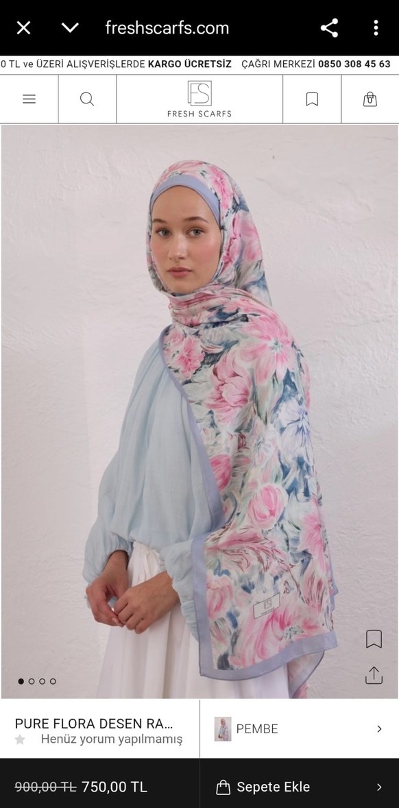 Fresh scarfs Şal - Görsel 2