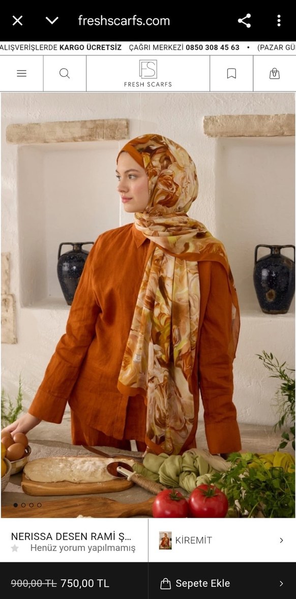 Fresh scarfs Rami şal - Görsel 2