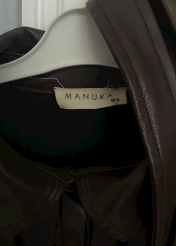 Manuka deri trenç ceket - Görsel 4