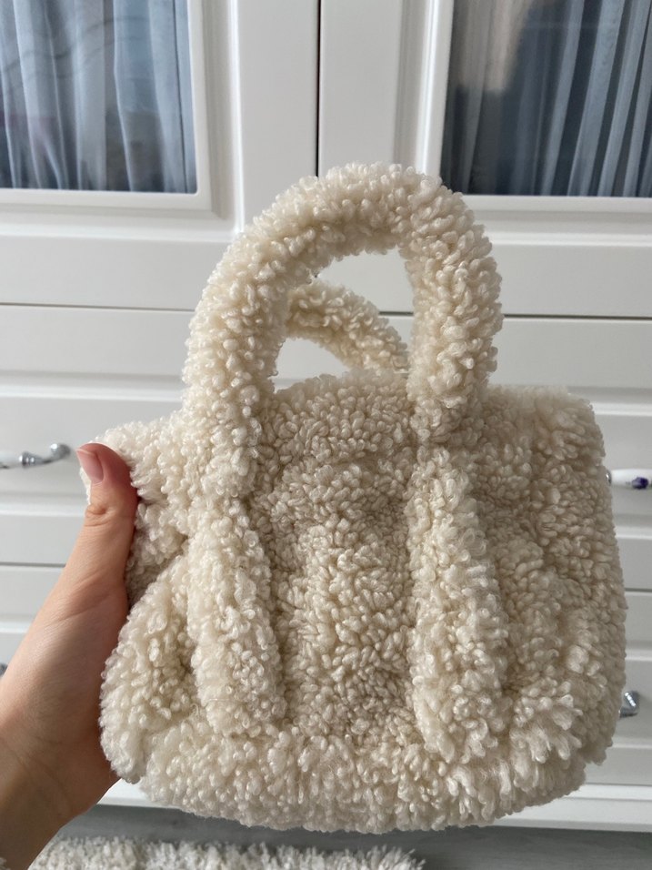 Mango peluş çanta - Görsel 3