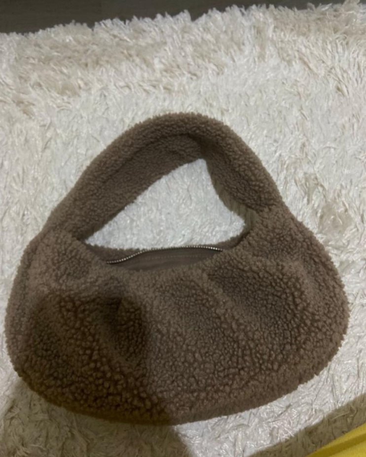 Mango teddy peluş çanta - Görsel 5