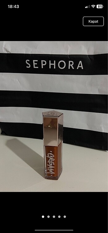 Fenty beauty gloss ve Beaulis dudak kalemi
