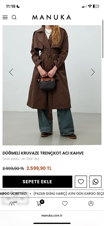 Suud Collection Manuka trençkot