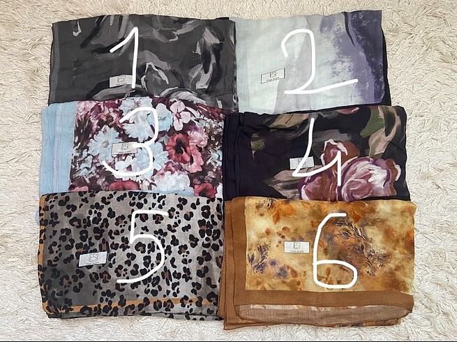 Fresh scarfs desenli Rami şal