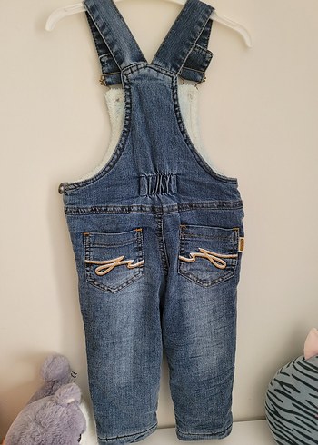 Nakışlı Ayı Detaylı Erkek Kot Tulum - Görsel 2