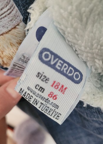 Nakışlı Ayı Detaylı Erkek Kot Tulum - Görsel 3